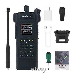 HAMGEEK APX-8000 Radio VHF UHF 12w Bi-Bande Talkie-Walkie avec Duplex PTT Double