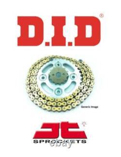Kit de chaîne dorée DID 420D et pignons JT pour Suzuki APX50 Auto 85-89