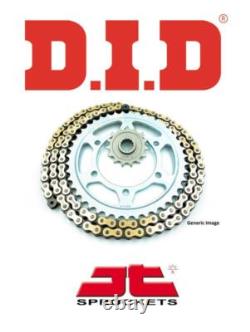 Kit de chaîne dorée DID 420NZ et pignons JT pour Suzuki APX50 Auto 85-89
