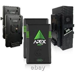 Kit de démarrage Core SWX APEX High-Voltage 2-Battery V-Mount avec chargeur double.