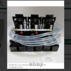 Kit de pompe 3 saveurs 3/8 Sortie Connecteurs Co2 Qcd