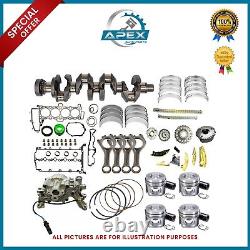 Kit de reconstruction de moteur comprenant vilebrequin, pistons et AJ200 204dtd 2.0 Diesel pour Land Rover Jaguar.