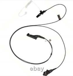 Kit de surveillance Motorola PMLN6129A à 2 fils avec tube translucide clair noir APX XPR