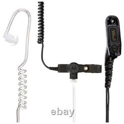 Kit de surveillance Motorola PMLN6129A à 2 fils avec tube translucide clair noir APX XPR