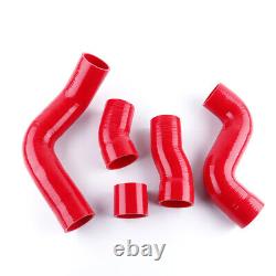 Kit de tuyaux en silicone pour radiateur pour Audi TT 225ch 1.8T APX BAM BFV 1999-2005 Rouge