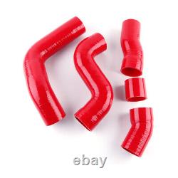 Kit de tuyaux en silicone pour radiateur pour Audi TT 225ch 1.8T APX BAM BFV 1999-2005 Rouge