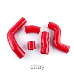 Kit de tuyaux en silicone pour radiateur pour Audi TT 225ch 1.8T APX BAM BFV 1999-2005 Rouge