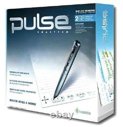 Livescribe Pulse Smartpen 2 Go 200 Heures. Enregistreur Audio Apa-00003 New Sealed