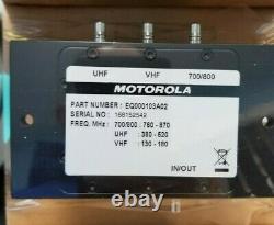 Motorola Eq000103a02 Multiplexer All-band H1919a Kit Apx8500 Avec 4 Câbles Qma-qma