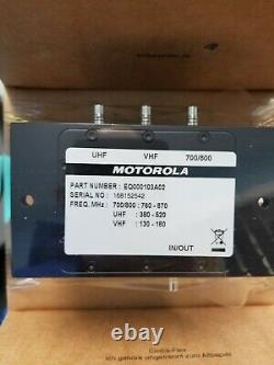 Multiplexeur Tout-bande Motorola H1919a Kit Eq000103a02 Apx8500 Avec 4 Câbles Qma-qma