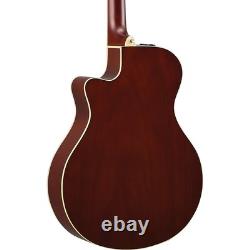 Pack de guitare acoustique-électrique Yamaha APX600FM Tobacco Brown Sunburst