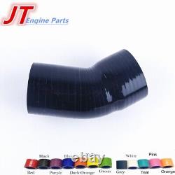 Pour Audi TT 225HP 1.8T APX BAM BFV de 1999 à 2006 Kit de durites d'intercooler en silicone noir