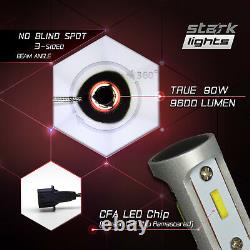 Stark Apx 90w 9600lm Led 6000k White Headlight Dual Hi / Lo Bulbs Kit H13 9008
