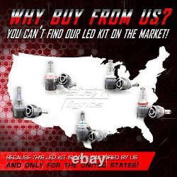 Stark Apx Snowmobile Led Bulbs 90w 9600lm 6000k Headlight Kit Salut / Lo Dual H13